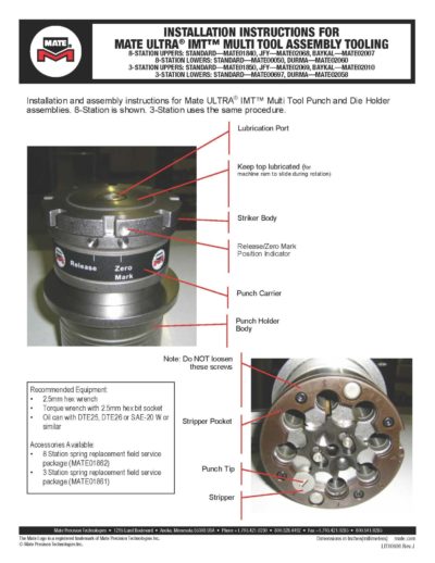 Ultra IMT Installation Instructions