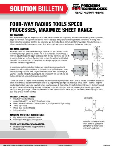 4-Way Radius Tools